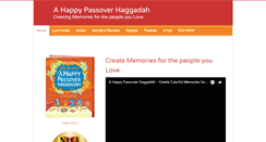 Desktop Screenshot of ahappypassover.com