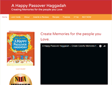 Tablet Screenshot of ahappypassover.com